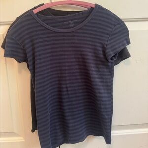 Blue striped Brandy Melville T-shirt